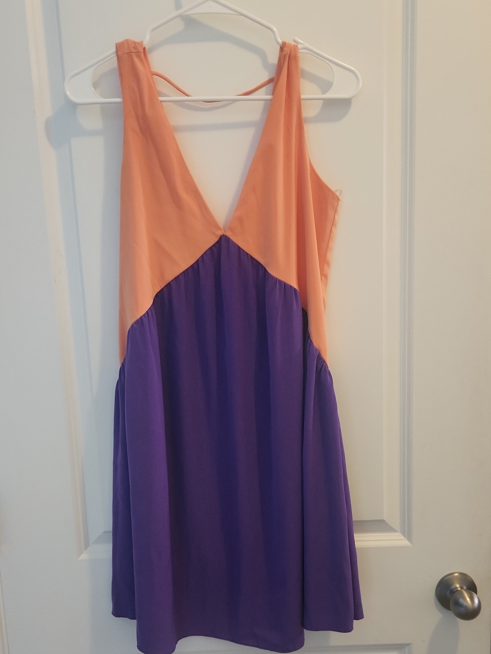 Honey Punch Bright Orange A D Purple  Slip Dress Clemson Phoenix Suns
